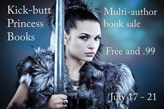 Kick-butt Princess Books free and 99 cents banner with girl holding a sword